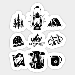 Camp (for Light Color) Sticker